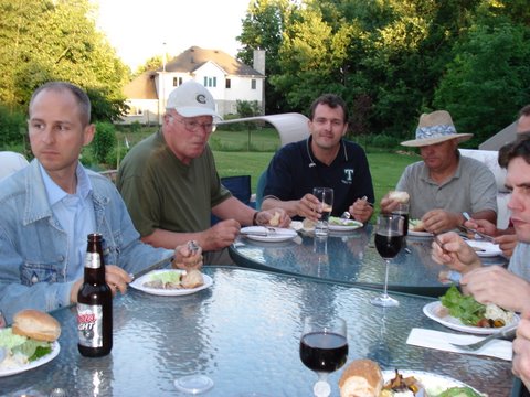 Dinner on the patio...