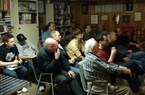 A mesmerized audience looks on... 